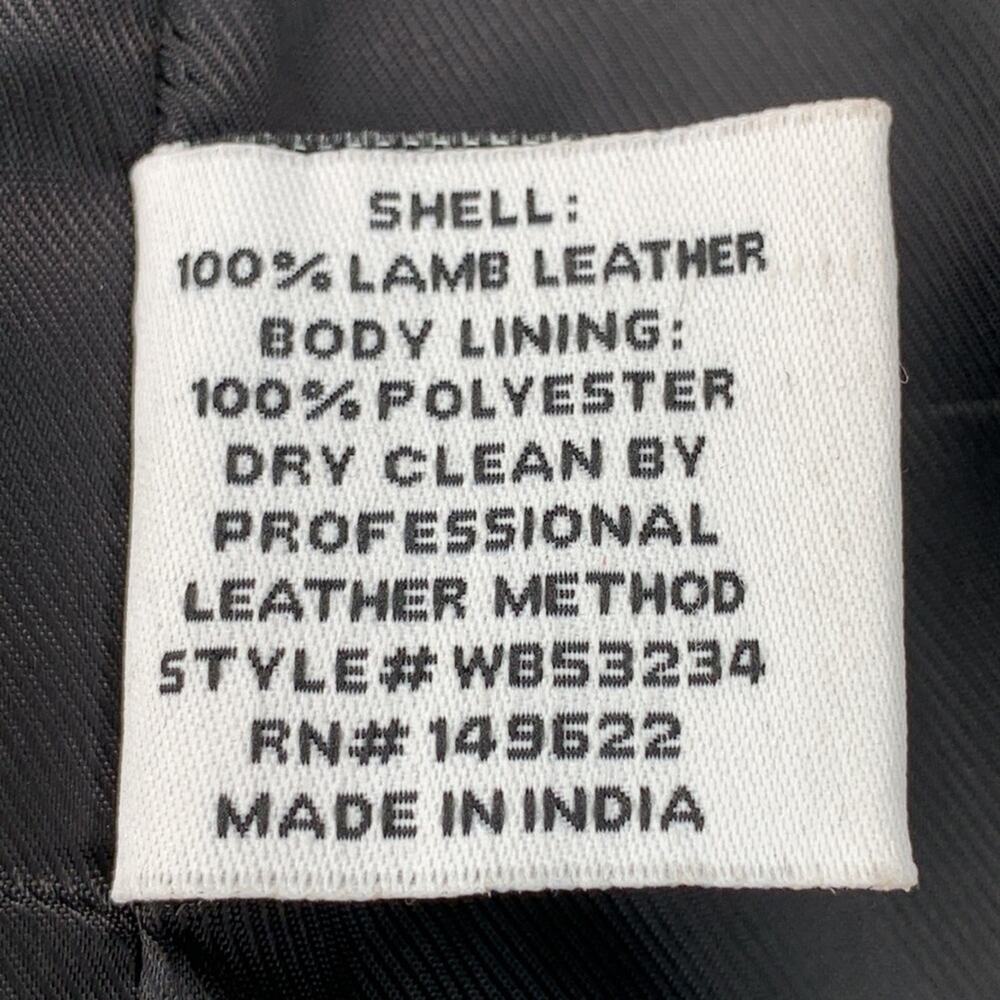 Walter Baker NWOT Leroy Crop Top 100% Lamb Leather Zipper on Back Size XS - Picture 11 of 11
